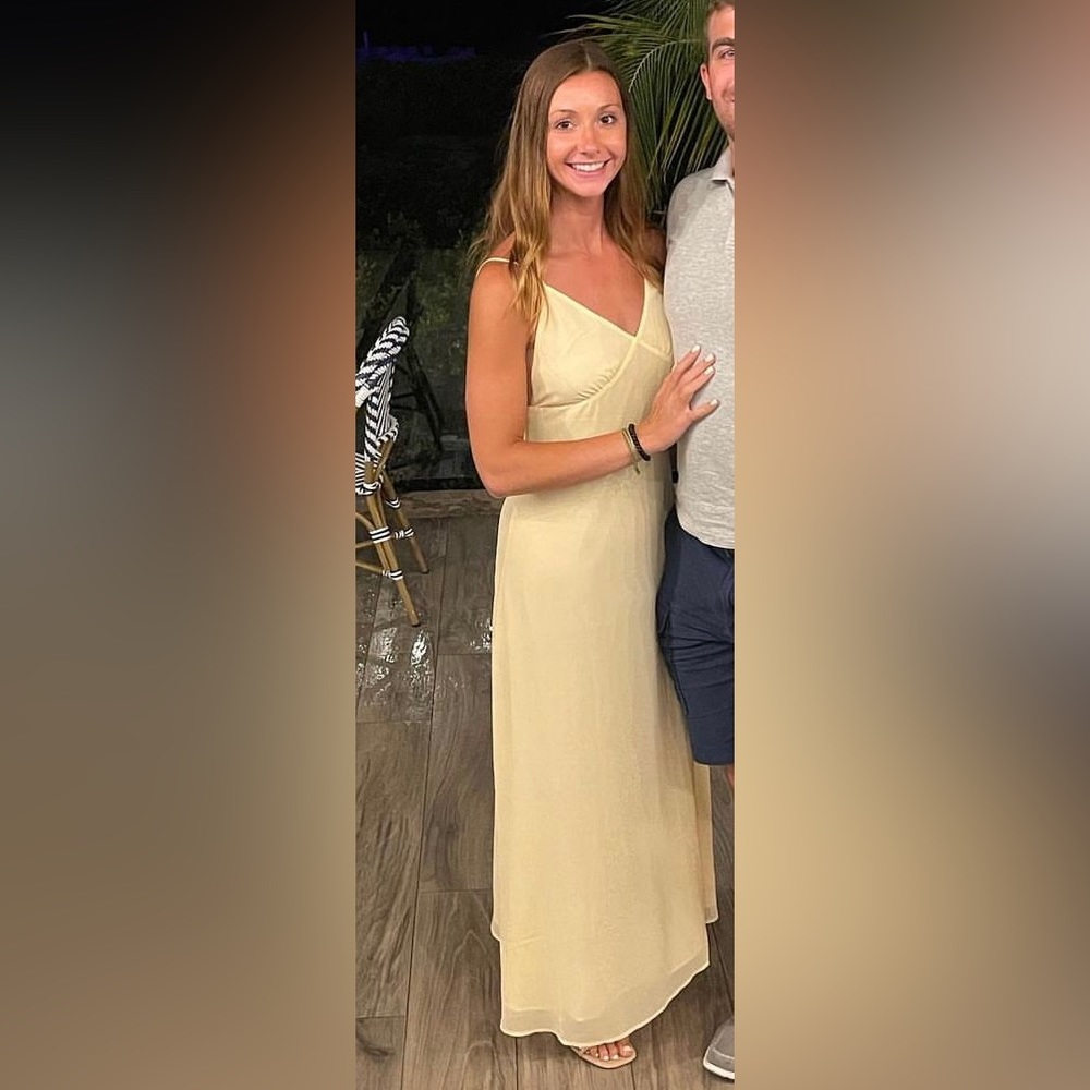 Light yellow maxi dress